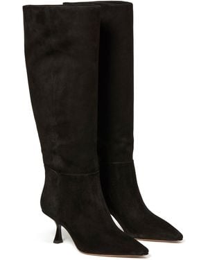 Kate Spade Adele Suede Stiletto Tall Boots - Black