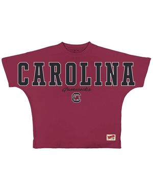 Pressbox South Carolina Gamecocks Flannigan Oversized T-shirt - Red
