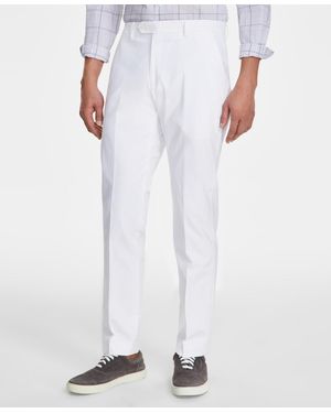 Tommy Hilfiger Modern-fit Th Flex Stretch Chambray Suit Separate Pants - White