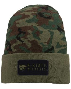 Nike Kansas State Wildcats Military-inspired Pack Cuffed Knit Hat - Green