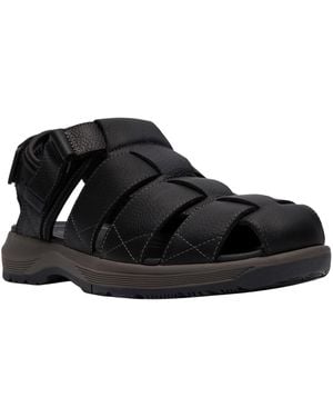Clarks Collection Guideview Cove Fisherman Sandals - Black