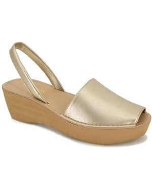 Kenneth Cole Fine Glass Wedge Sandals - White