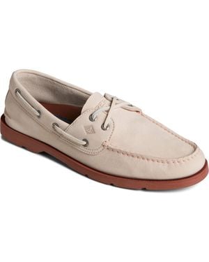 Sperry Top-Sider Leeward 2-eye Nubuck Slip-on Boat Shoes - White