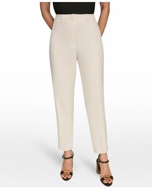 Donna Karan Slim Leg Ponte Pants - Brown
