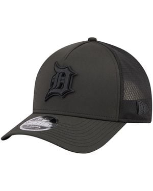 KTZ Detroit Tigers Badged M-crown 9forty Trucker Adjustable Hat - Gray