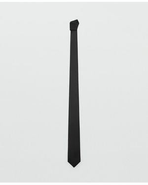 Mango Smooth Micro-structured Tie - White