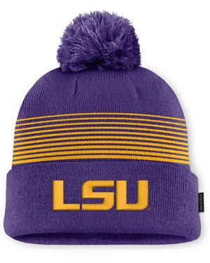 Nike And Purple Lsu Tigers 2026 On-field Cuffed Knit Hat