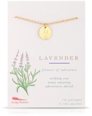 Lucky Feather Botanical Necklace - White