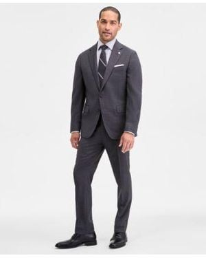 Ted Baker Ted By Modern Fit Birdseye Wool Blend Suit Separates - Blue