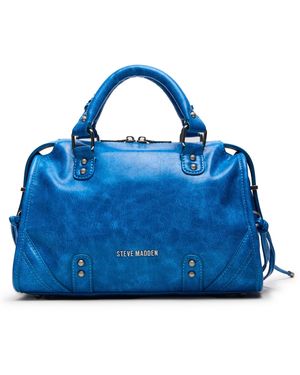 Steve Madden briggs City Zipper Satchel Bag in Black Lyst