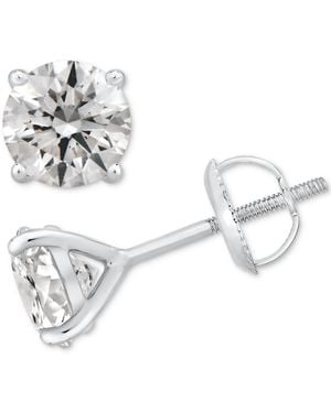 GIA Certified Diamonds Gia Certified Diamond Stud Earrings (1-1/2 Ct. T.w. - Metallic