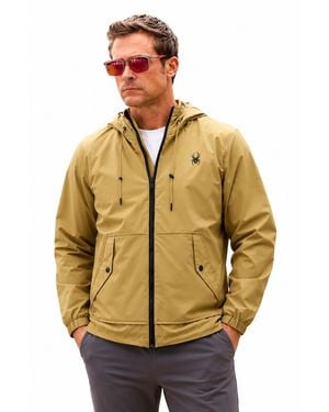Spyder Gale Lightweight Hooded Windbreaker - Metallic