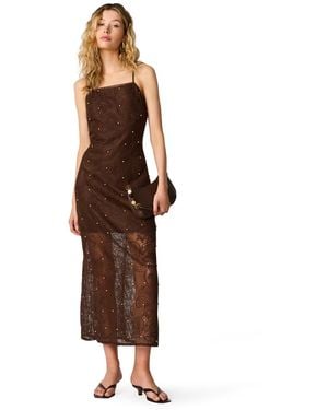 Steve Madden Maureene Sleeveless Bodycon Dress - Brown