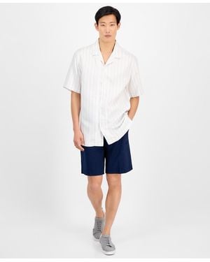 Alfani Relaxed-fit Bermuda Shorts - Blue