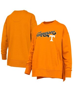 Pressbox Tennessee Volunteers Bonanza Chenille Harper Script Sweatshirt - Orange