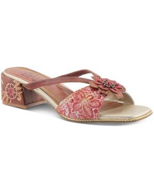 L'ARTISTE Europa Strappy Sandal - Pink
