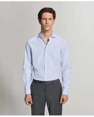 Mango Cotton Striped Shirt - White