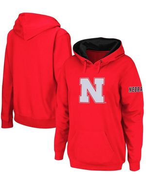 Stadium Athletic Nebraska Huskers Team Big Logo Pullover Hoodie - Red