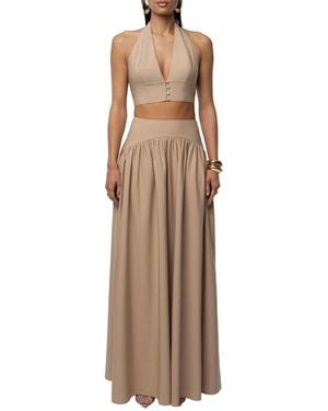 JLUXLABEL Haven Skirt Set - Brown