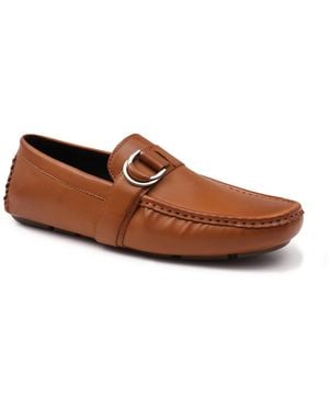 Aston Marc Charter Side Buckle Loafers - Brown