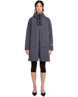Stutterheim Mosebacke Patch Raincoat - Blue