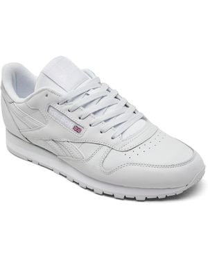 Reebok Classic Leather Casual Sneakers From Finish Line - White