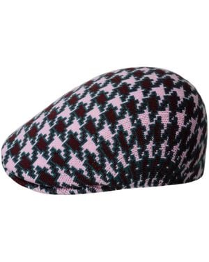 Kangol Houndstooth 507 Newsboy Cap - Blue