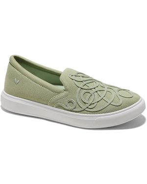 VIVAIA V-tune Round Toe Classic Slip-on Sneakers - Green