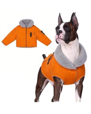 Aronkl Reflective Waterproof Dog Jacket - Orange