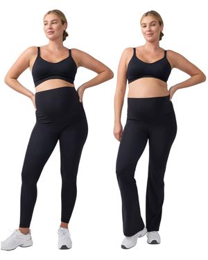 Ingrid & Isabel Ingrid + Isabel Maternity Ingrid + Isabel Flare/contour Active legging Bundle 2-pack - Blue