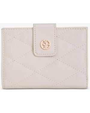 Giani Bernini Quilted Framed Indexer Wallet - Natural