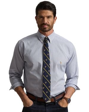 Polo Ralph Lauren Classic-fit Striped Soft Cotton Shirt - Gray