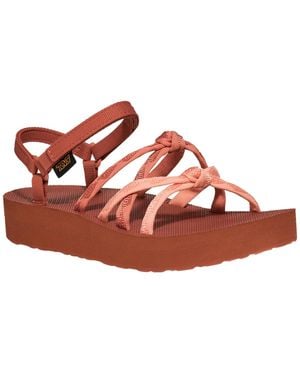 Teva Midform Kena Round Toe Sandals - Red