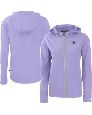 Cutter & Buck Minnesota Vikings Daybreak Full-zip Hoodie Jacket - Purple