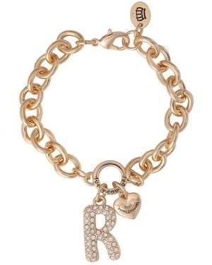 Juicy Couture Pave Initial Charm Bracelet - Metallic