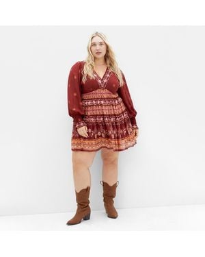 City Chic Hudson Mini Dress - Red