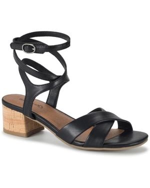 BareTraps Vivian Block Heel Sandals - Black