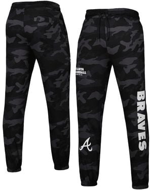 KTZ Atlanta Braves Camo jogger Pants - Black