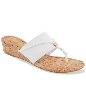 Kensie Deborah Wedge Sandal - White