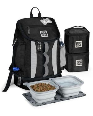 Mobile Dog Gear Drop Bottom Week Away Backpack - Black