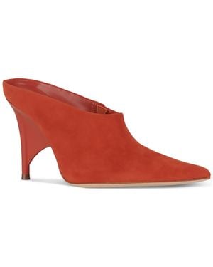 Jeffrey Campbell Vader Sculpted High-heel Mules - Red