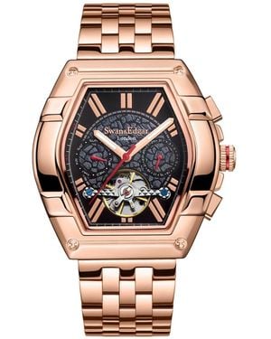 Swan And Edgar Swan & Edgar Hand Assembled Knight Exhib Silver Navy - Pink