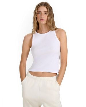 4F Slim Plain Top Sleeveless - White