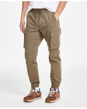 Sun & Stone Sun + Stone Garment-dyed Cargo jogger Pants - Natural