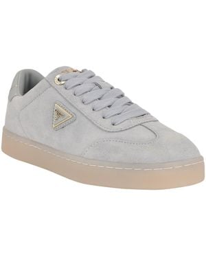 Guess Jazlie T-toe Logo Court Sneakers - Gray