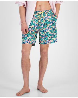 Club Room Board Short Quick Dry Swim Trunks in Green for Men Lyst