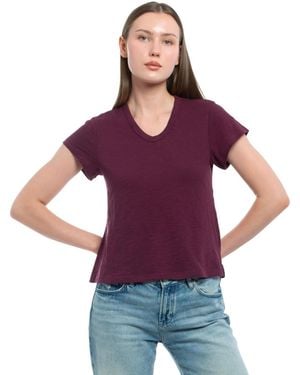 Wilt V-neck Baby Tee - Purple