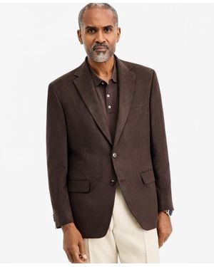Michael Kors Classic-fit Faux Suede Sport Coat - Brown