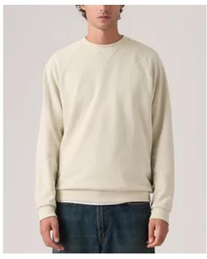 Levi's Relaxed-fit Crewneck Sweatshirt - Natural