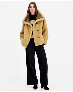 Calvin Klein Funnel-neck Teddy Jacket - Blue
